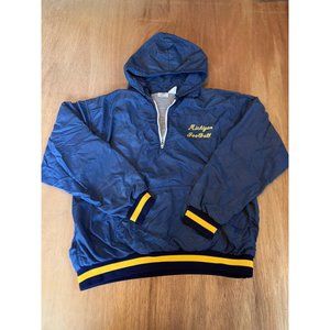 70s Vintage Michigan Wolverines Football Russell Athletic Windbreaker Hooded XL